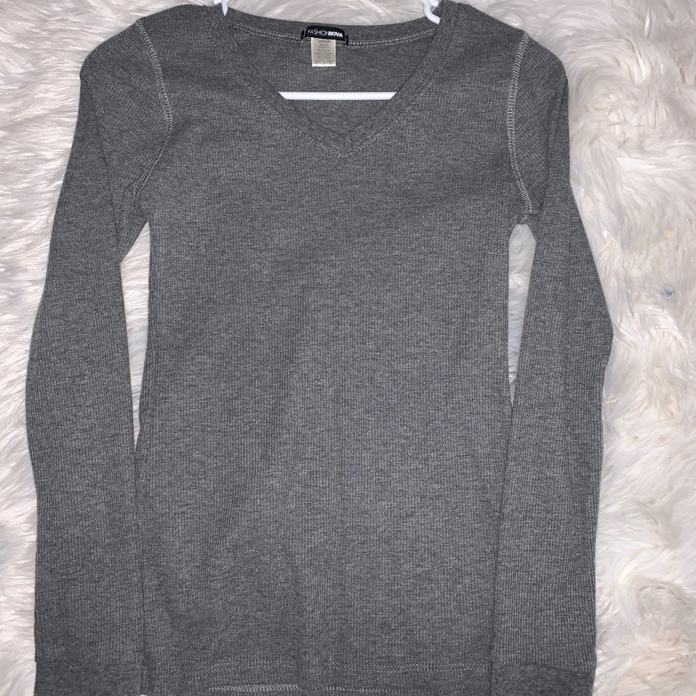 Gray Thermal Long Sleeve